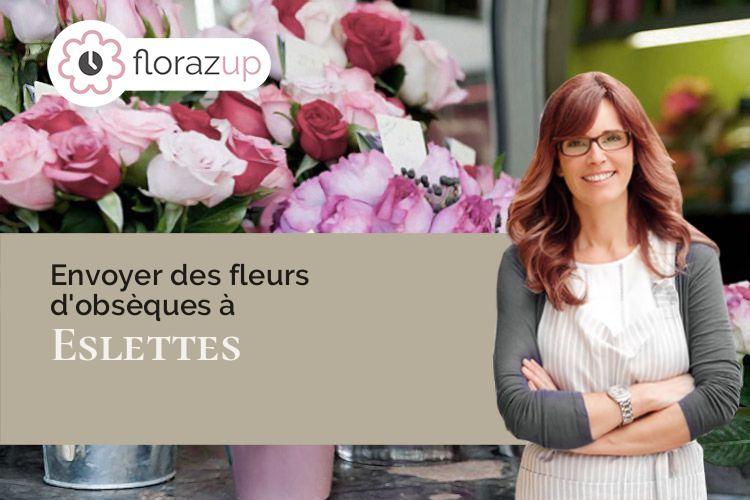 compositions florales pour un décès à Eslettes (Seine-Maritime/76710)