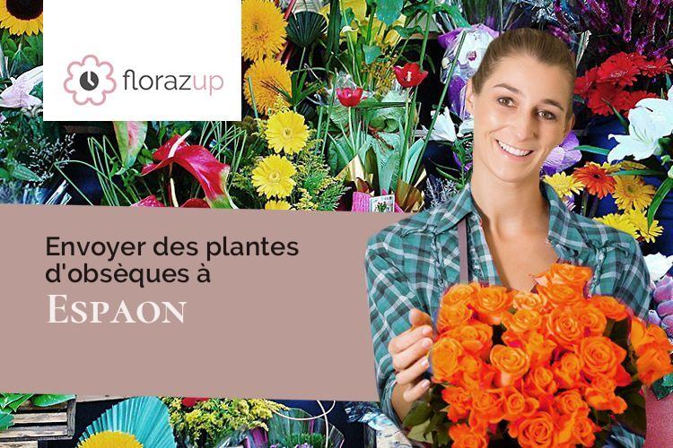croix de fleurs pour un enterrement à Espaon (Gers/32220)