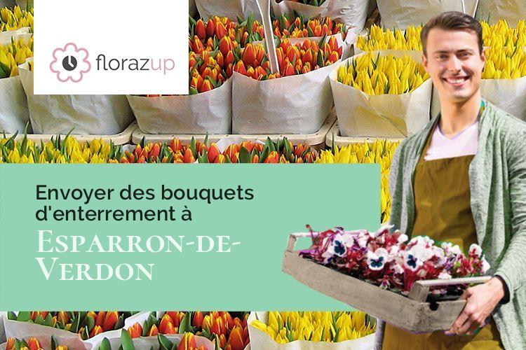 compositions florales pour un deuil à Esparron-de-Verdon (Alpes-de-Haute-Provence/04550)