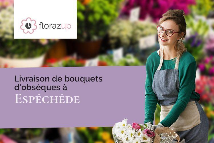 coeurs de fleurs pour des funérailles à Espéchède (Pyrénées-Atlantiques/64160)