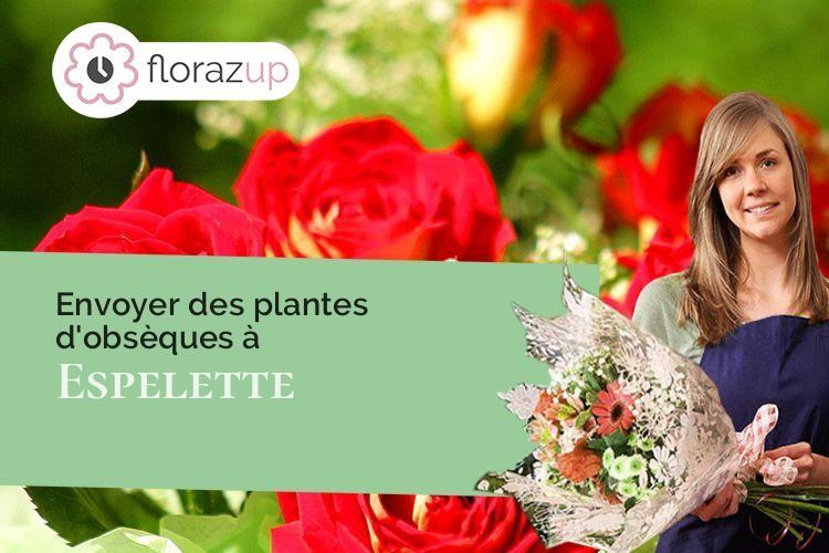 couronnes florales pour des funérailles à Espelette (Pyrénées-Atlantiques/64250)