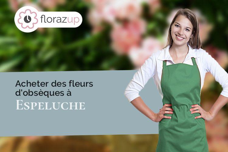 créations de fleurs pour un décès à Espeluche (Drôme/26780)