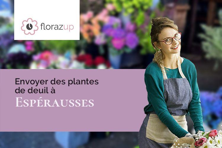 compositions florales pour un deuil à Espérausses (Tarn/81260)