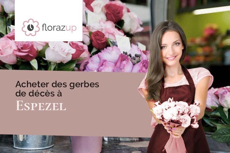 couronnes florales pour un décès à Espezel (Aude/11340)