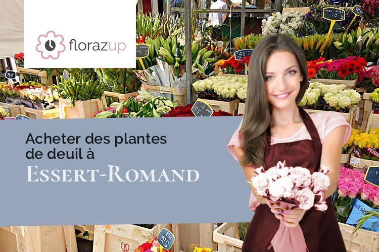 coeurs de fleurs pour un décès à Essert-Romand (Haute-Savoie/74110)