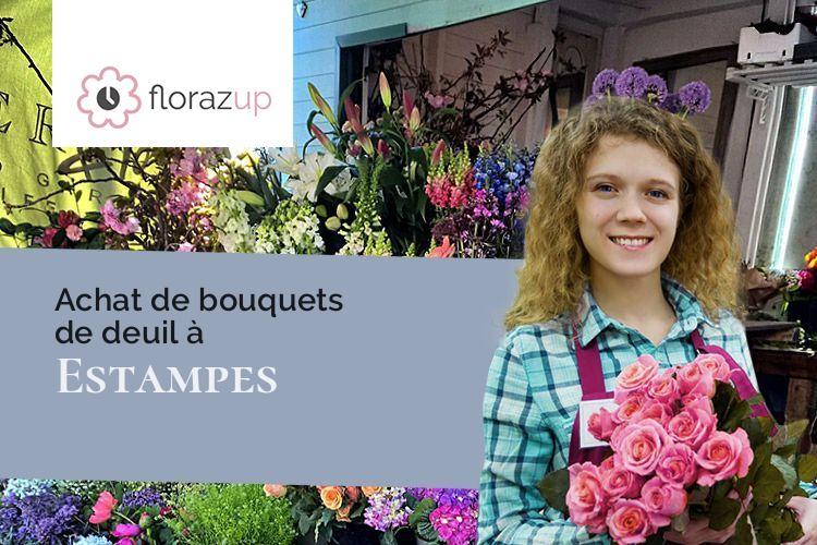 bouquets de fleurs pour des funérailles à Estampes (Gers/32170)
