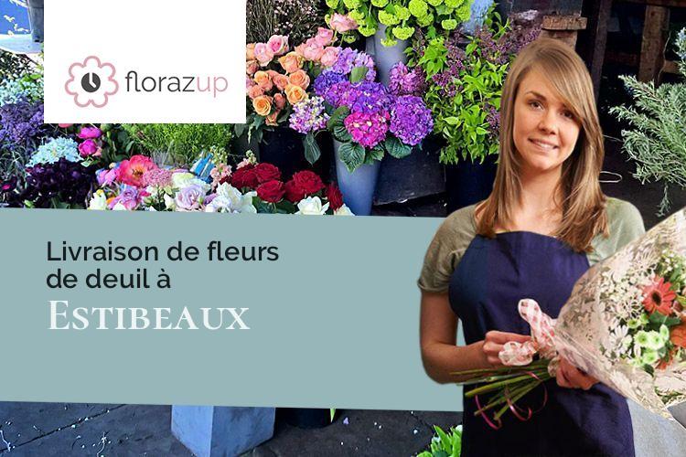 compositions de fleurs pour un enterrement à Estibeaux (Landes/40290)