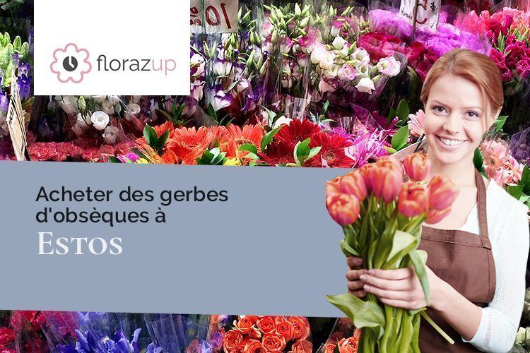 coeurs de fleurs pour des funérailles à Estos (Pyrénées-Atlantiques/64400)