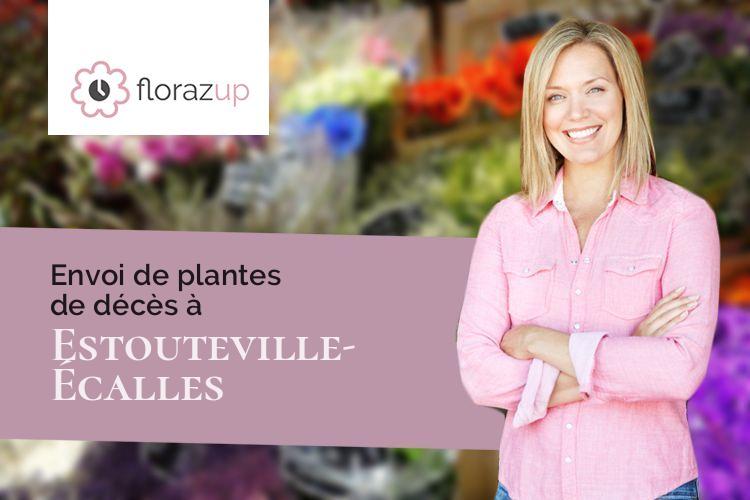 couronnes florales pour un décès à Estouteville-Écalles (Seine-Maritime/76750)