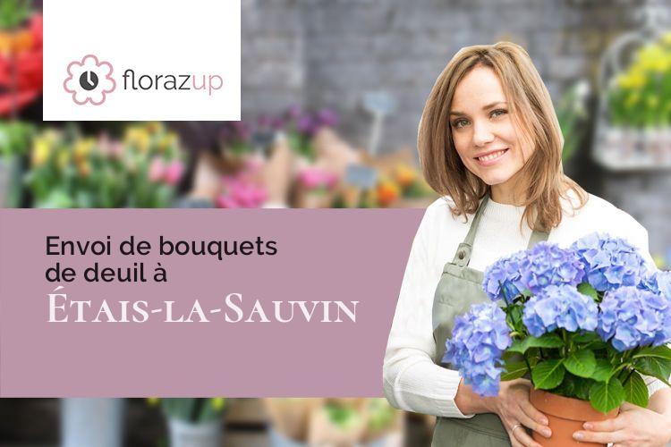 compositions florales pour des obsèques à Étais-la-Sauvin (Yonne/89480)