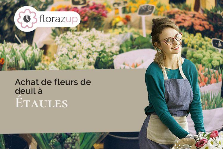 compositions florales pour un décès à Étaules (Charente-Maritime/17750)