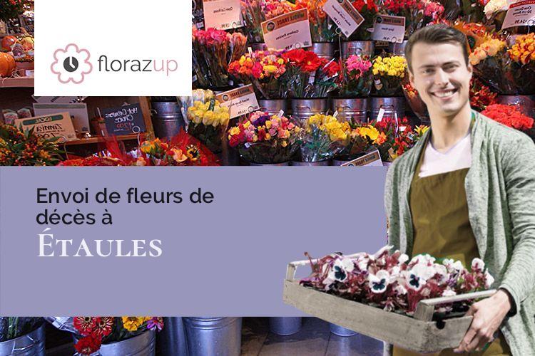 couronnes florales pour des obsèques à Étaules (Côte-d'Or/21121)
