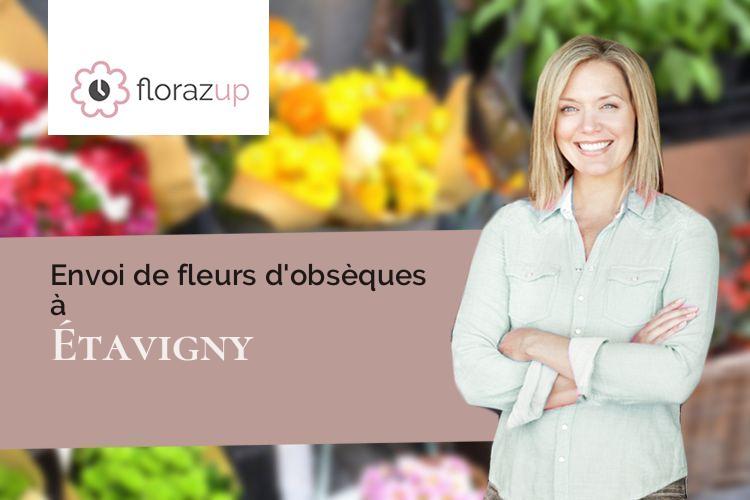 compositions de fleurs pour un décès à Étavigny (Oise/60620)