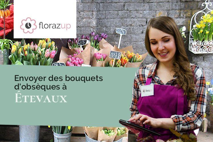 coeurs de fleurs pour une crémation à Étevaux (Côte-d'Or/21270)