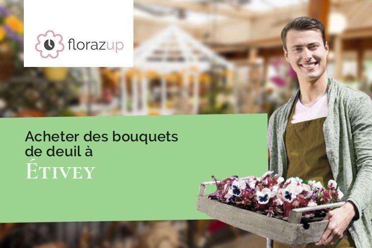 créations de fleurs pour des funérailles à Étivey (Yonne/89310)