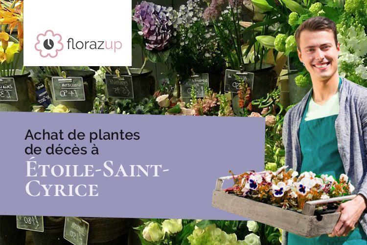 coupes de fleurs pour des funérailles à Étoile-Saint-Cyrice (Hautes-Alpes/05700)