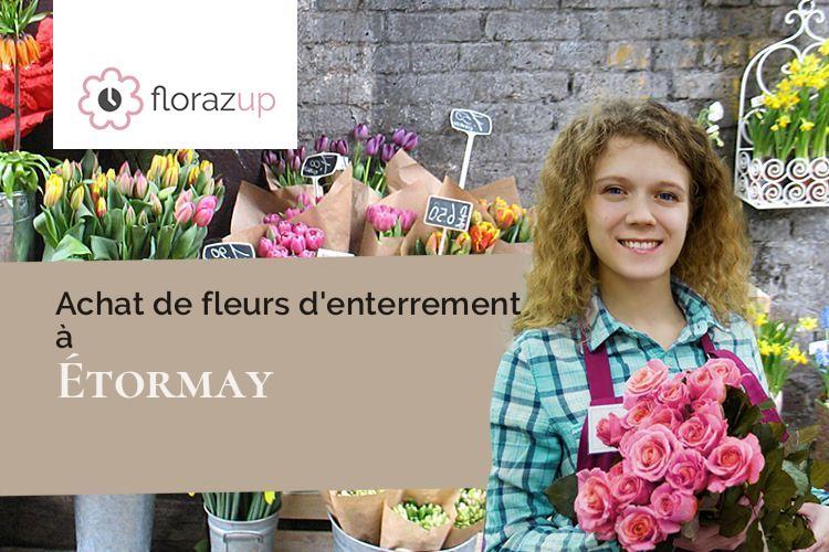 fleurs deuil pour un enterrement à Étormay (Côte-d'Or/21450)