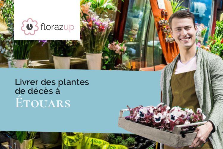 gerbes de fleurs pour des funérailles à Étouars (Dordogne/24360)
