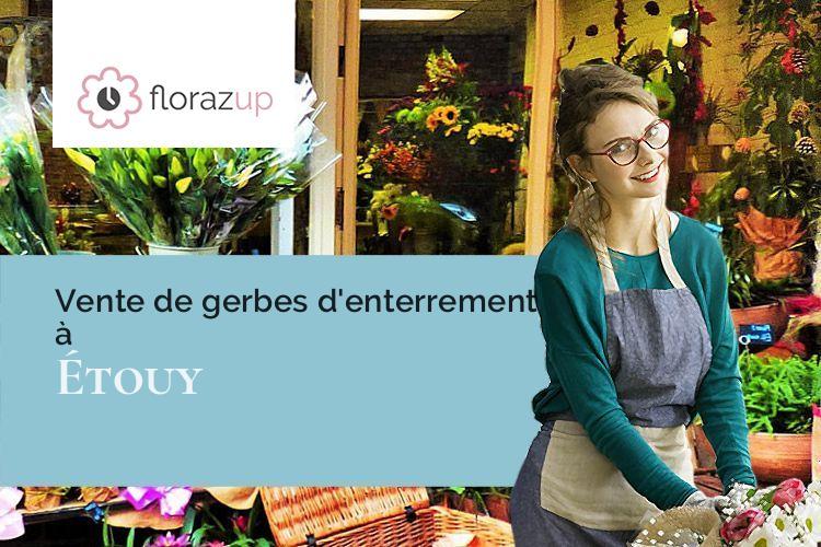 couronnes de fleurs pour une crémation à Étouy (Oise/60600)