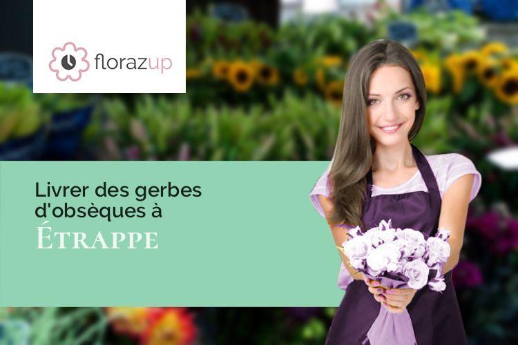 créations de fleurs pour des obsèques à Étrappe (Doubs/25250)