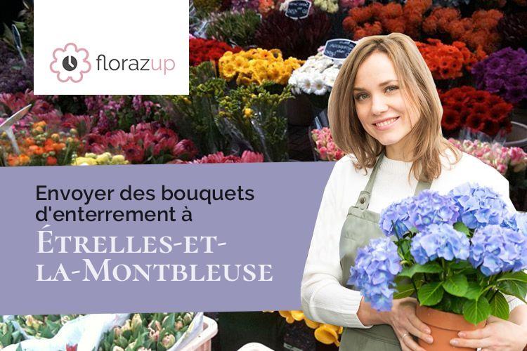 compositions florales pour un enterrement à Étrelles-et-la-Montbleuse (Haute-Saône/70700)