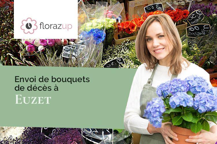 couronnes de fleurs pour un décès à Euzet (Gard/30360)