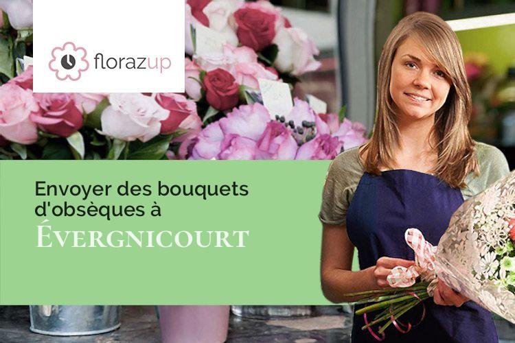 couronnes florales pour des funérailles à Évergnicourt (Aisne/02190)