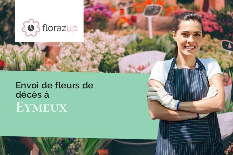 couronnes florales pour un deuil à Eymeux (Drôme/26730)