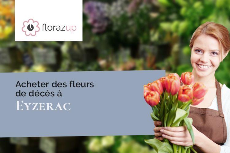fleurs deuil pour des obsèques à Eyzerac (Dordogne/24800)