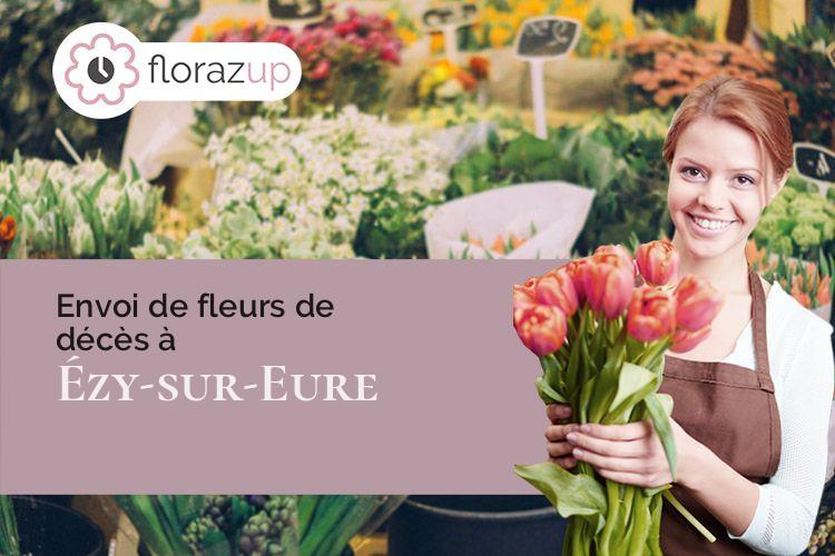 compositions de fleurs pour un enterrement à Ézy-sur-Eure (Eure/27530)