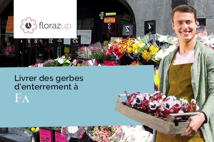 couronnes de fleurs pour une crémation à Fa (Aude/11260)