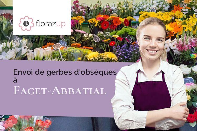compositions de fleurs pour un deuil à Faget-Abbatial (Gers/32450)