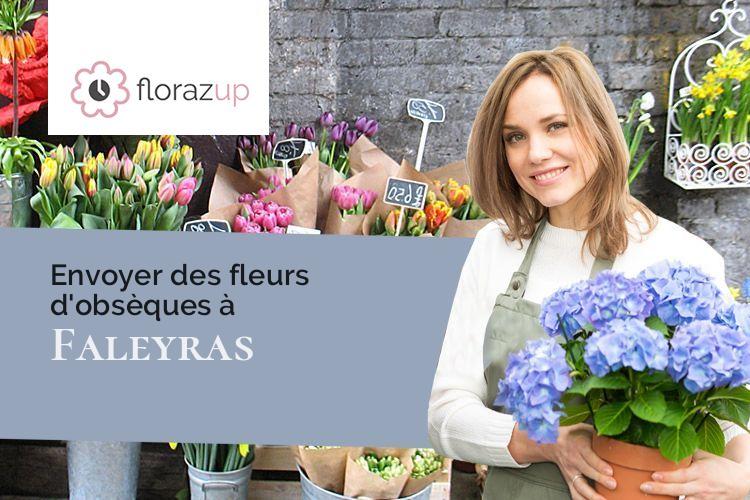 couronnes florales pour des funérailles à Faleyras (Gironde/33760)