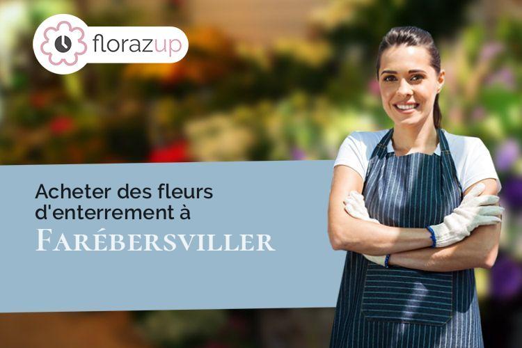 fleurs deuil pour un enterrement à Farébersviller (Moselle/57450)