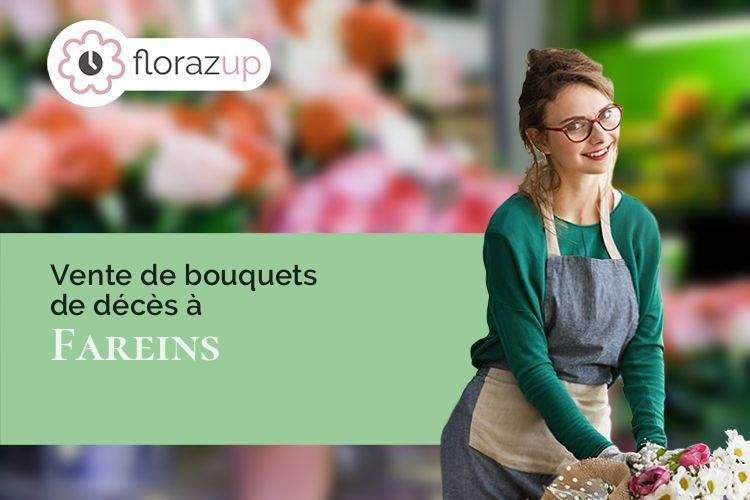 créations de fleurs pour un deuil à Fareins (Ain/01480)