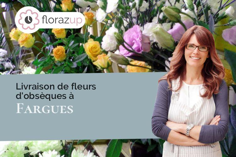 créations florales pour un deuil à Fargues (Gironde/33210)