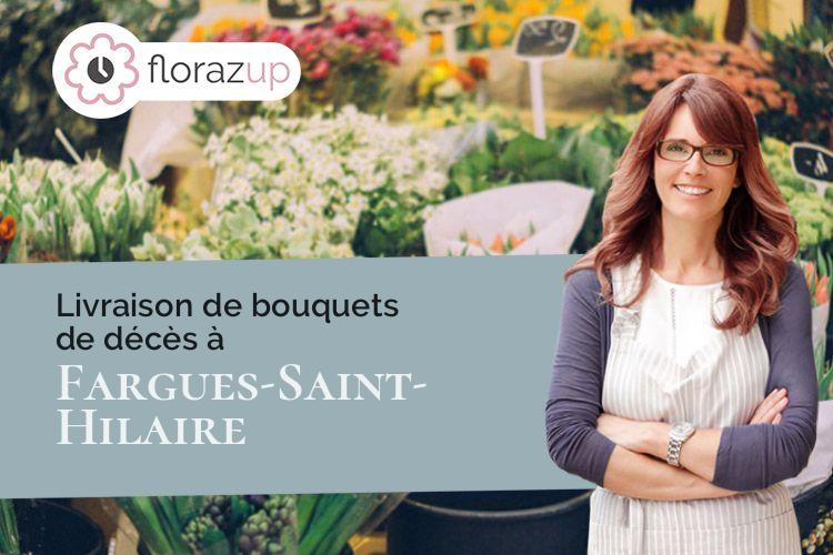 gerbes de fleurs pour des funérailles à Fargues-Saint-Hilaire (Gironde/33370)