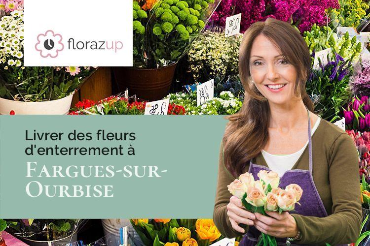 couronnes florales pour un deuil à Fargues-sur-Ourbise (Lot-et-Garonne/47700)