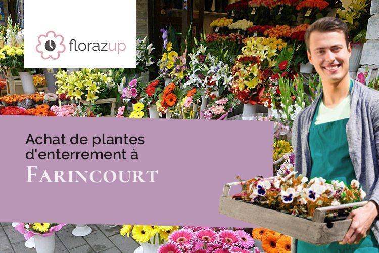 fleurs deuil pour un enterrement à Farincourt (Haute-Marne/52500)