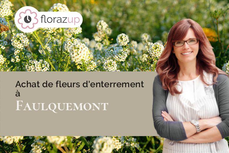 créations de fleurs pour un deuil à Faulquemont (Moselle/57380)