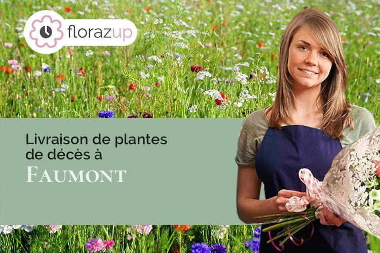 créations de fleurs pour des funérailles à Faumont (Nord/59310)