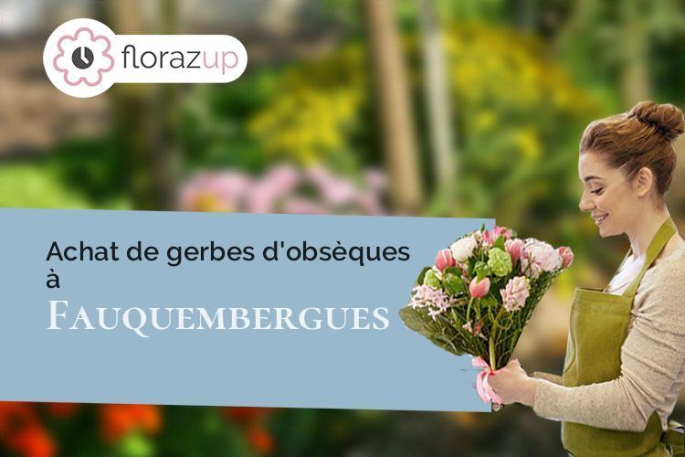 coeur de fleurs pour des funérailles à Fauquembergues (Pas-de-Calais/62560)