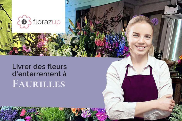 créations de fleurs pour un enterrement à Faurilles (Dordogne/24560)