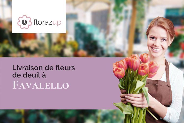 créations de fleurs pour des obsèques à Favalello (Corse/20212)