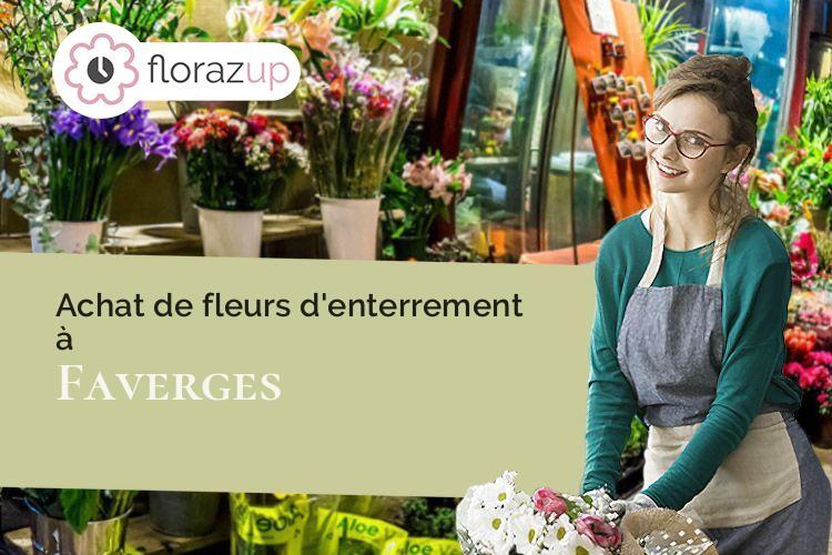 créations de fleurs pour un enterrement à Faverges (Haute-Savoie/74210)