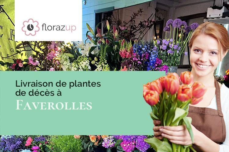 couronnes florales pour un deuil à Faverolles (Eure-et-Loir/28210)