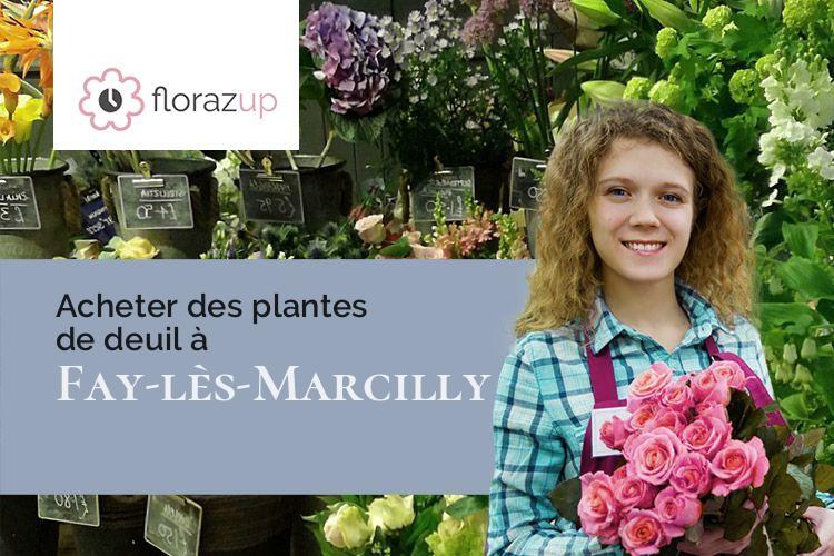 créations de fleurs pour un enterrement à Fay-lès-Marcilly (Aube/10290)