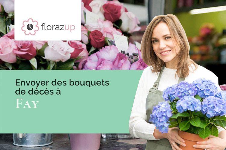 créations florales pour des obsèques à Fay (Somme/80200)