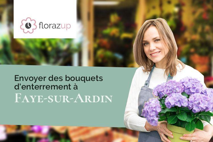 couronnes florales pour un deuil à Faye-sur-Ardin (Deux-Sèvres/79160)