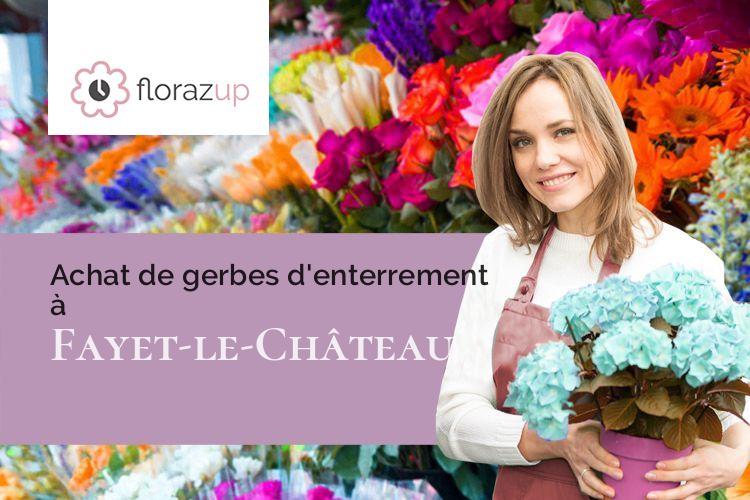 coupes de fleurs pour une crémation à Fayet-le-Château (Puy-de-Dôme/63160)